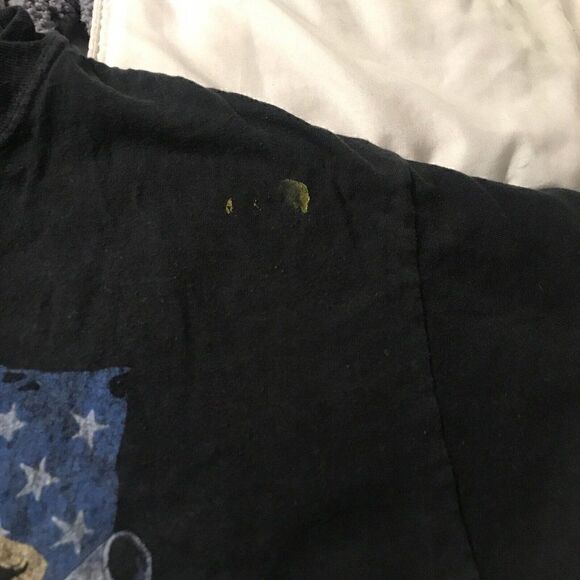 Guns N Roses Crop Top  Shirt woMens Medium Worn Vintage Use Your Illusion  Flag - Picture 3 of 8